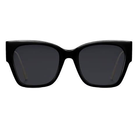 30Montaigne1 Black Rectangular Sunglasses 